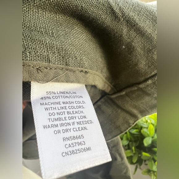 Caslon Linen Blend Tie Sleeve Jacket size Small - Picture 3 of 12